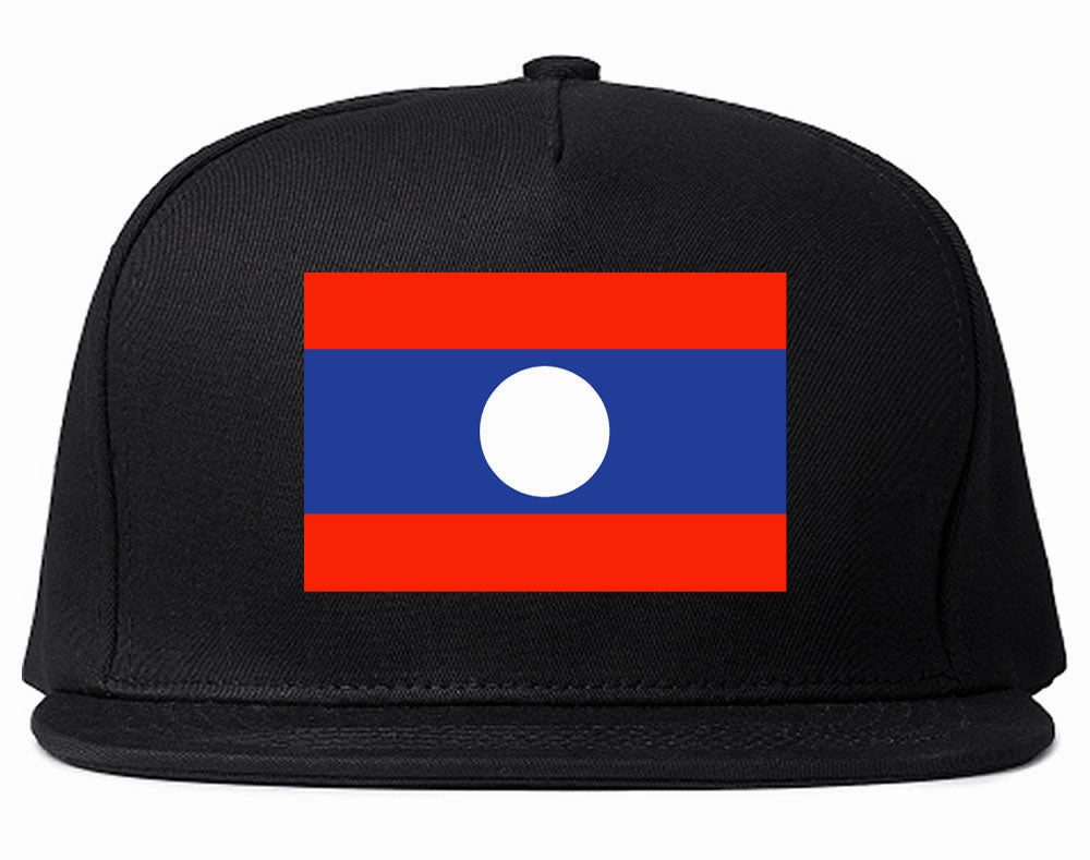 Laos Flag Country Printed Snapback Hat Cap