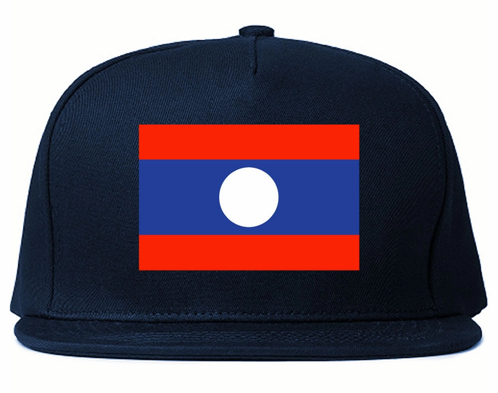 Laos Flag Country Printed Snapback Hat Cap