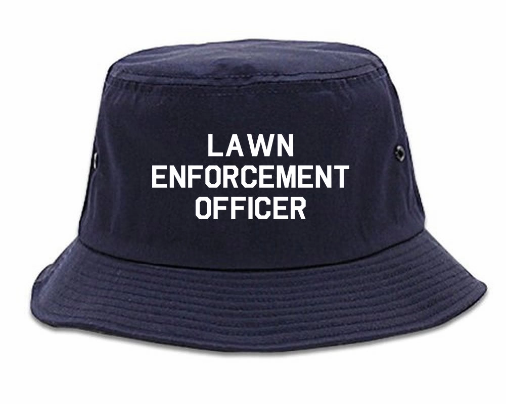Lawn Enforcement Officer Funny Dad Grandpa Gift Mens Bucket Hat