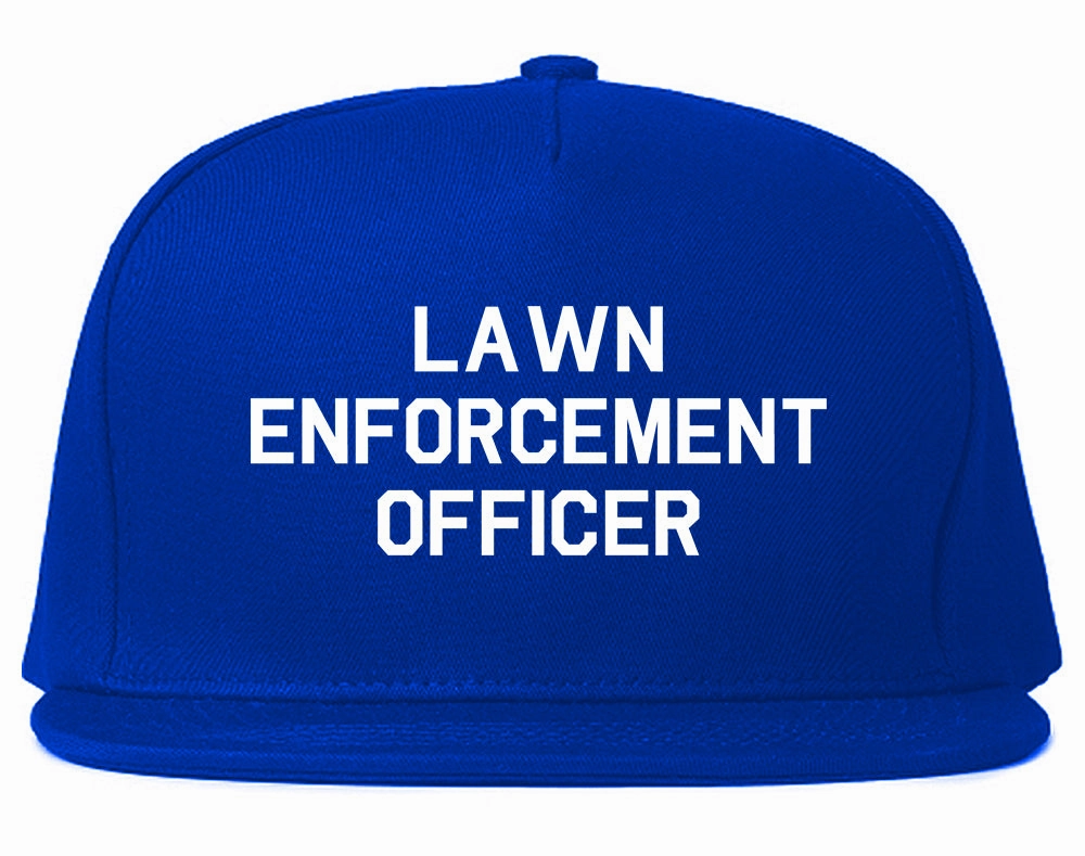 Lawn Enforcement Officer Funny Dad Grandpa Gift Mens Snapback Hat
