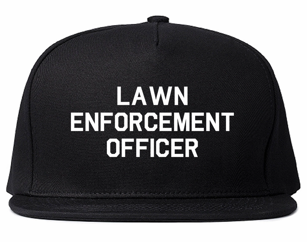 Lawn Enforcement Officer Funny Dad Grandpa Gift Mens Snapback Hat