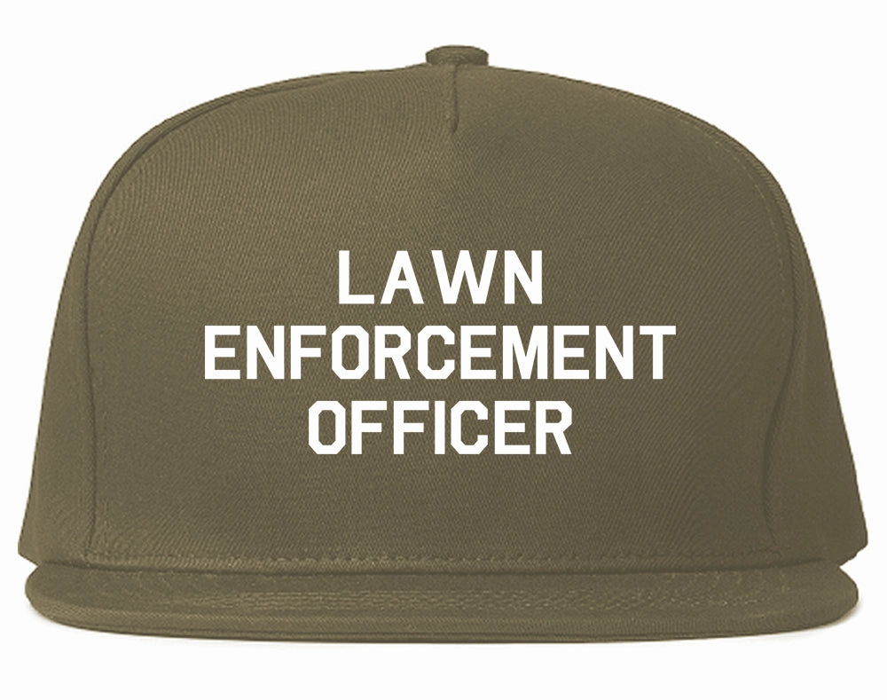Lawn Enforcement Officer Funny Dad Grandpa Gift Mens Snapback Hat