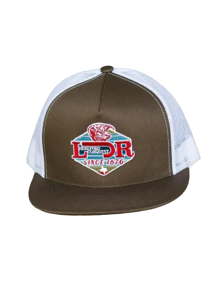 Lazy J Ranch Wear Brown Conquest Patch Cap casual-baseball-cap