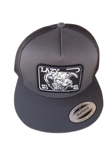 Lazy J Ranch Wear Grey Elevation Hereford Patch Hat casual-baseball-cap