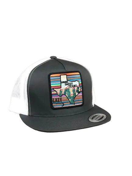 Lazy J Ranch Wear Grey Home Sweet Texas Cap casual-baseball-cap