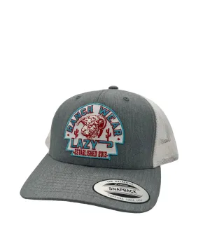 Lazy J Ranch Wear Heather Grey Arrowhead Cap casual-baseball-cap