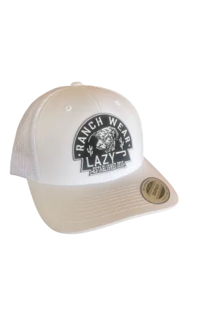 Lazy J Ranch Wear White Arrowhead Cap casual-baseball-cap