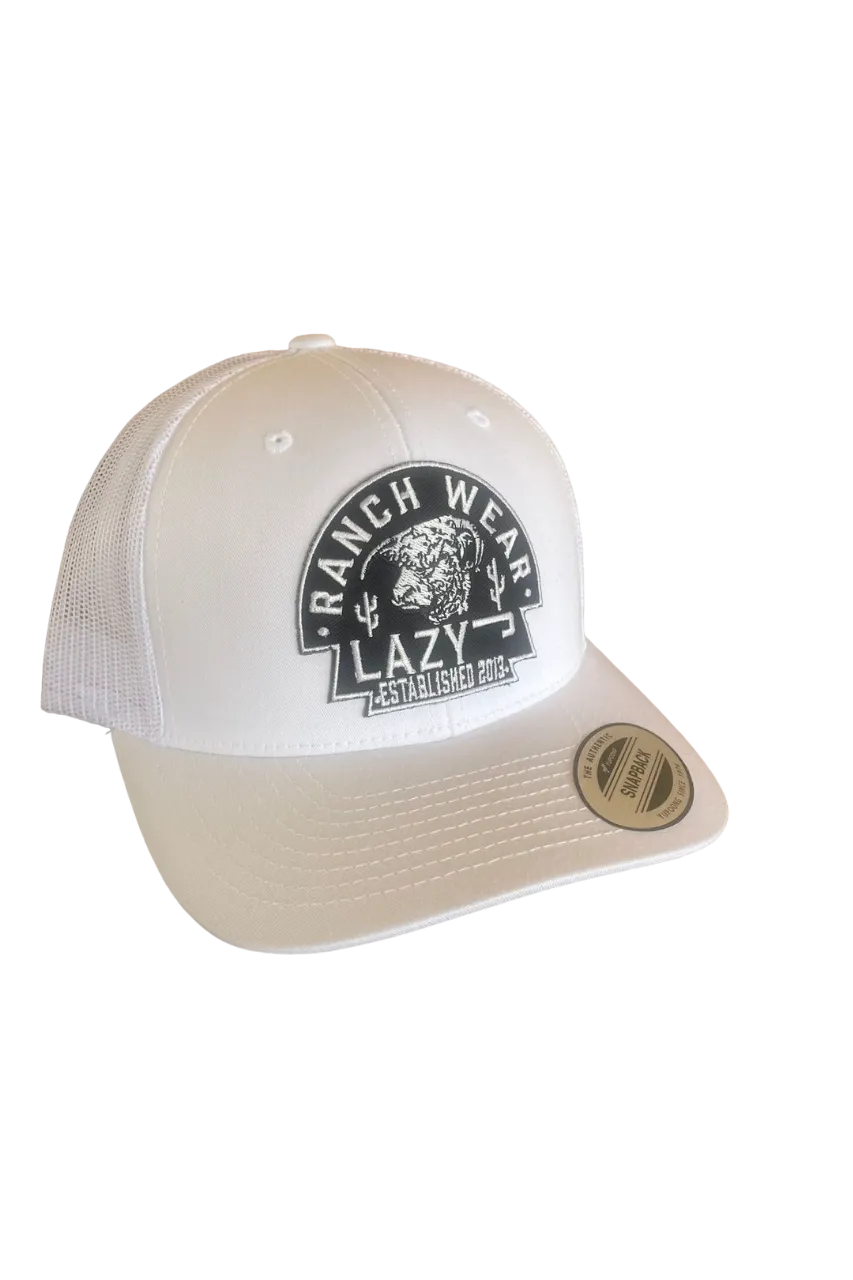 Lazy J Ranch Wear White Arrowhead Cap casual-baseball-cap