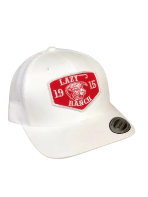 Lazy J Ranch Wear White Red Ranch Cap casual-baseball-cap