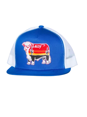 Lazy J Ranchwear Sunrise Cactus Bull Cap casual-baseball-cap
