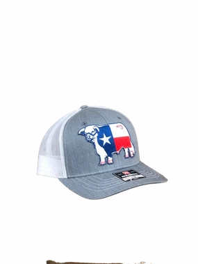 Lazy J Ranch Wear Youth Heather Texas Flag Patch Cap casual-baseball-cap