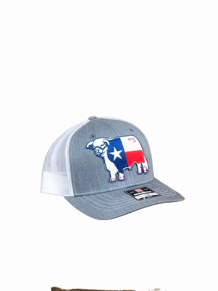 Lazy J Ranch Wear Youth Heather Texas Flag Patch Cap casual-baseball-cap