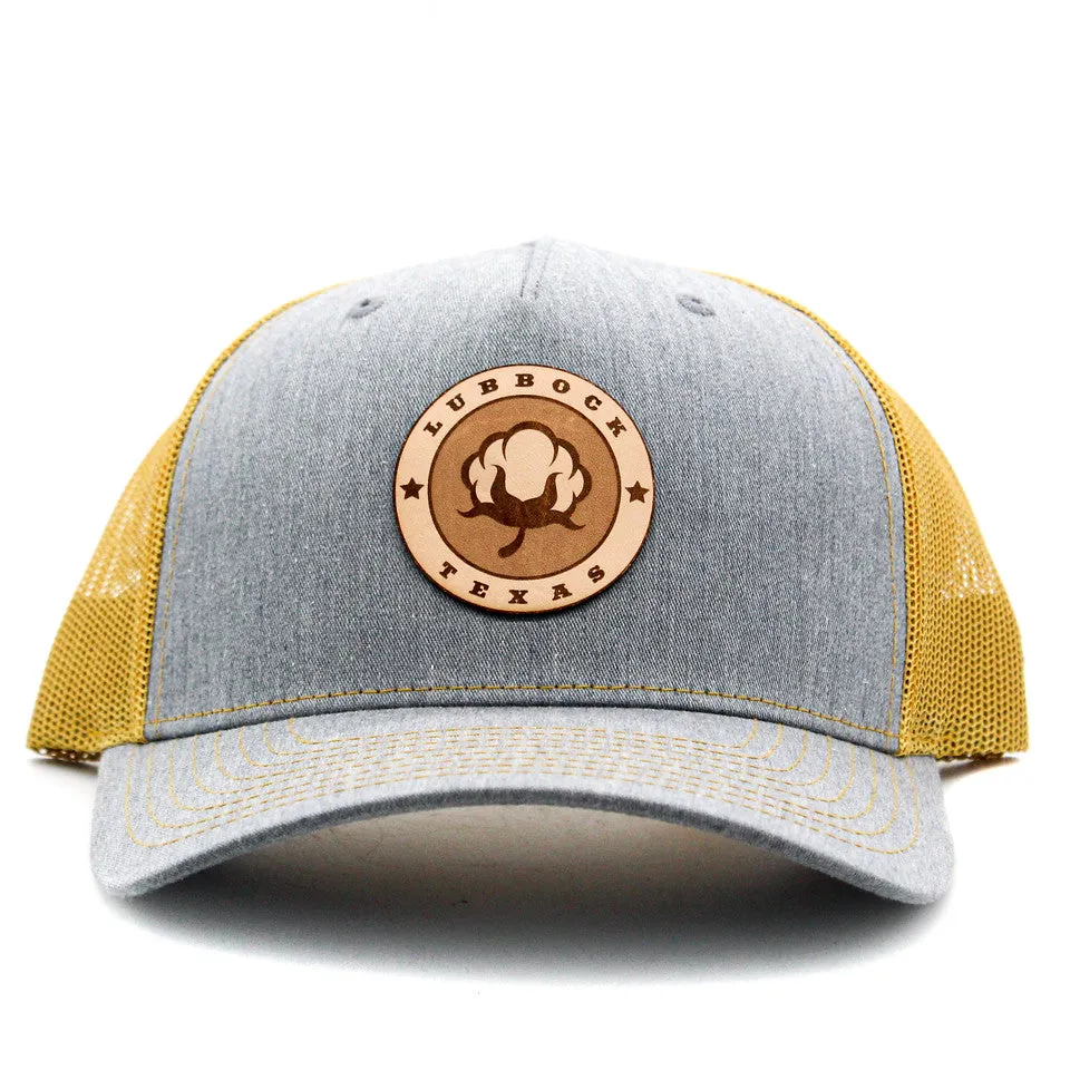 LBK Cotton Heather Grey & Gold Cotton Row Cap casual-baseball-cap