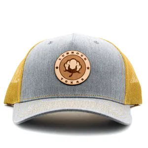 LBK Cotton Heather Grey & Gold Cotton Row Cap casual-baseball-cap