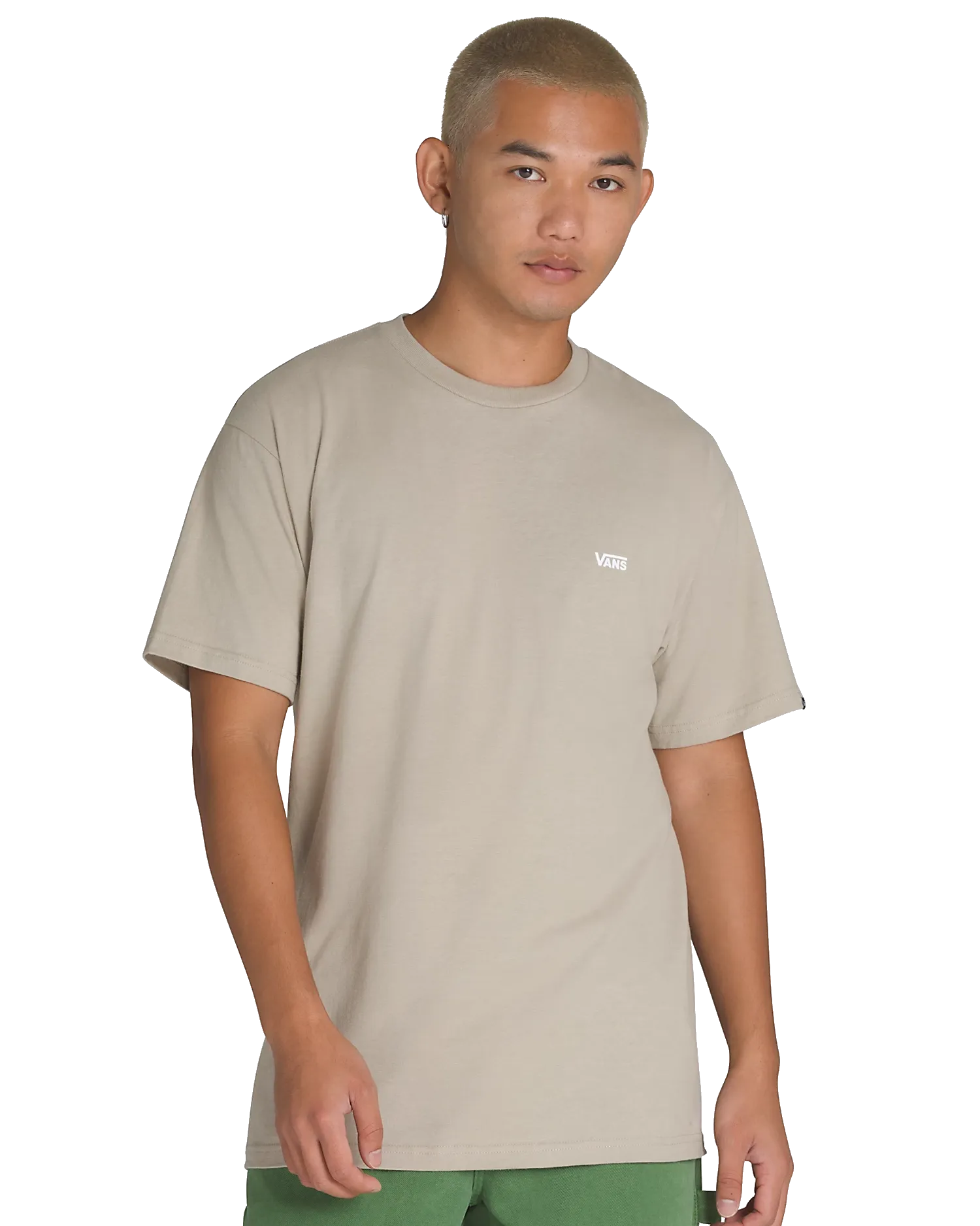 T-Shirt mit Logo auf der linken Brust in London Fog