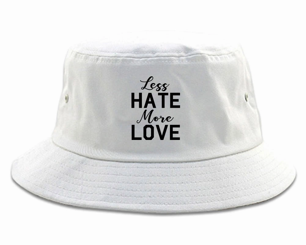 Less Hate More Love Mens Bucket Hat