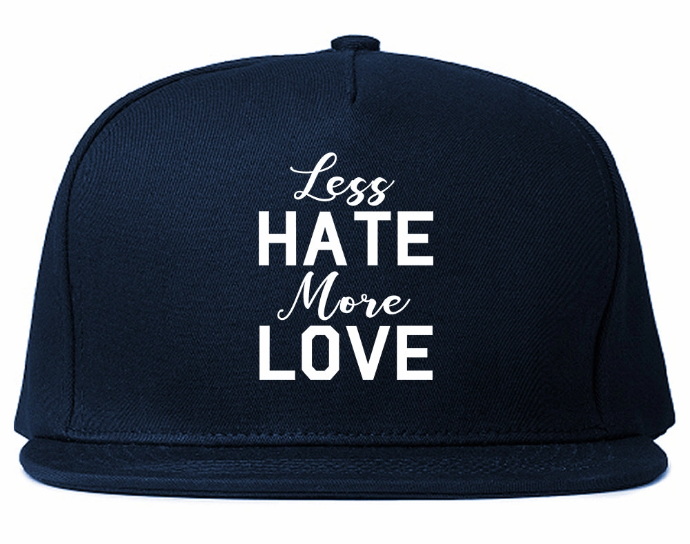 Less Hate More Love Mens Snapback Hat