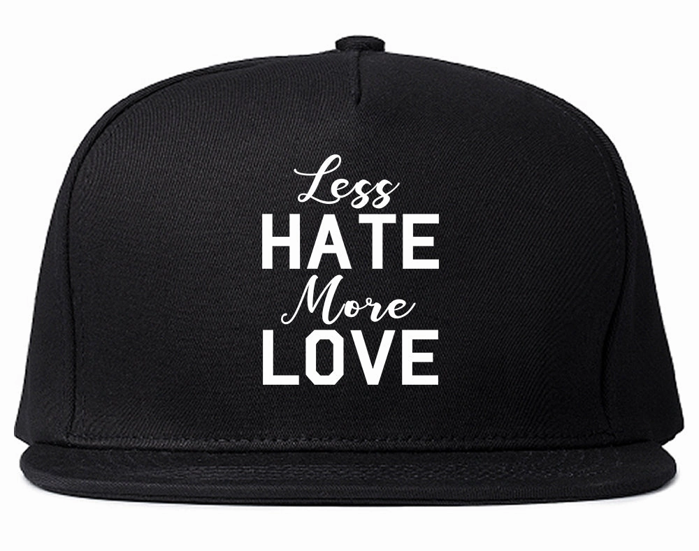 Less Hate More Love Mens Snapback Hat