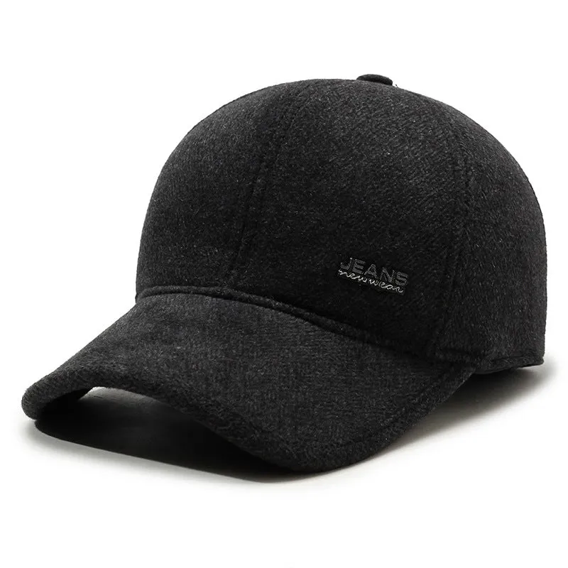 Letter Ear Protection Warm Cotton Duckbill Cap