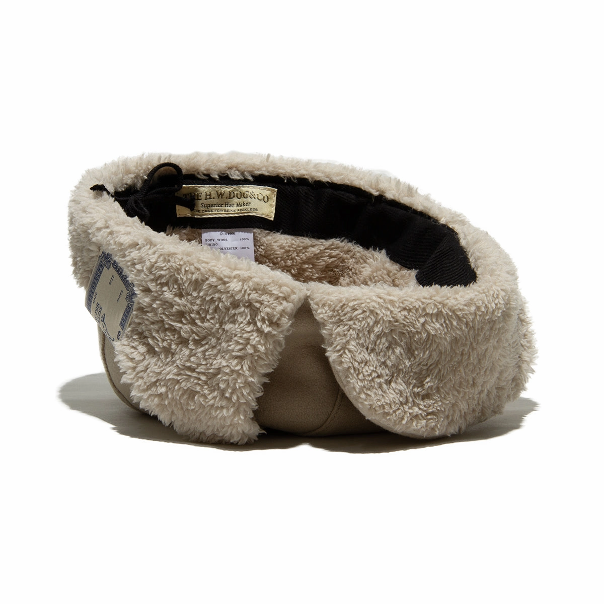 LIGHT MELTON FLIGHT CAP - Beige