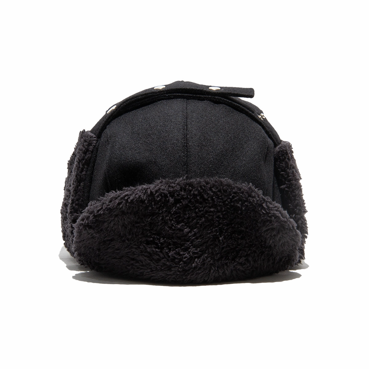 LIGHT MELTON FLIGHT CAP - Black