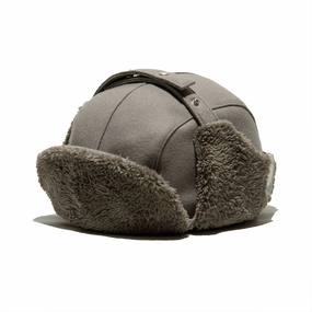 LIGHT MELTON FLIGHT CAP - Gray casual-baseball-cap