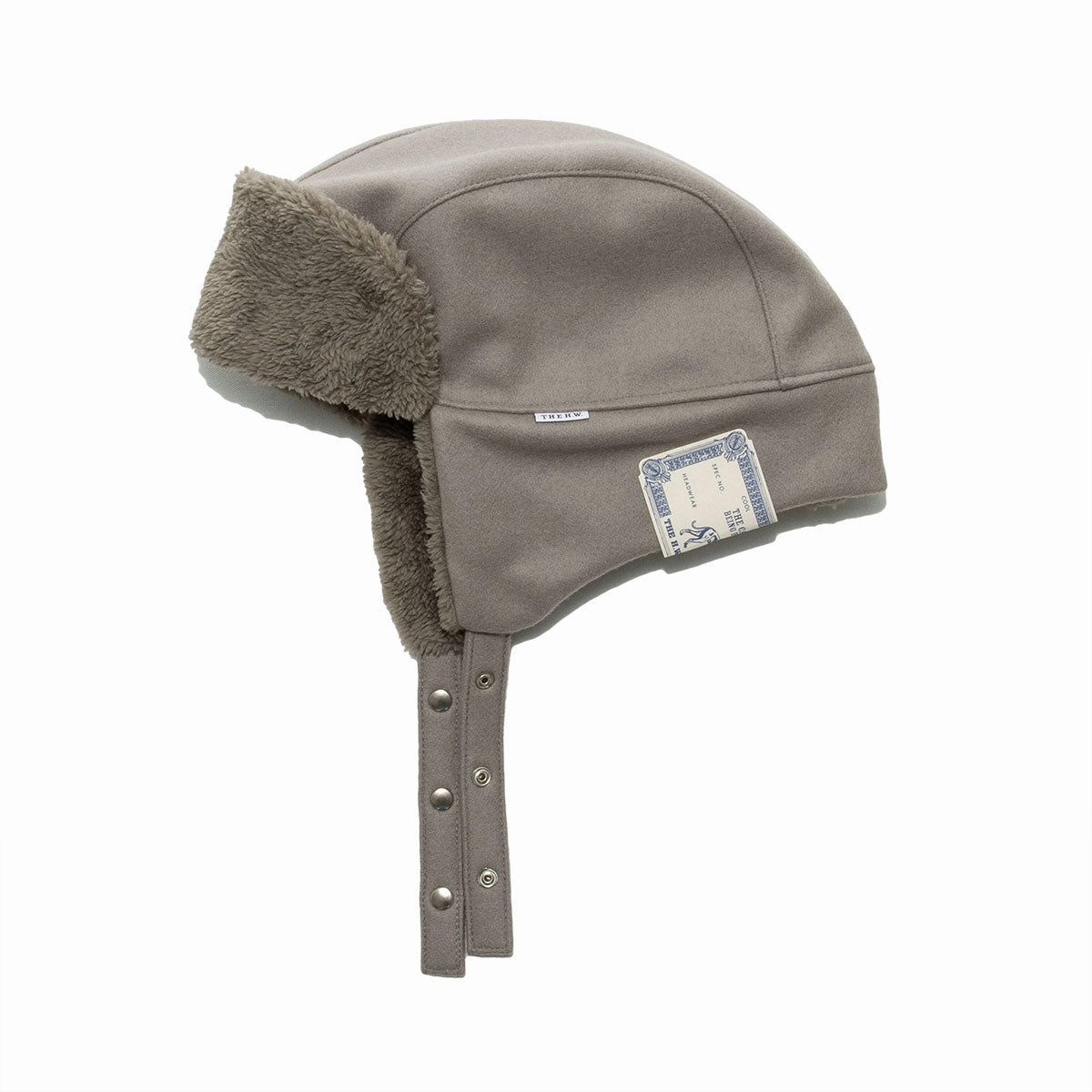 LIGHT MELTON FLIGHT CAP - Gray