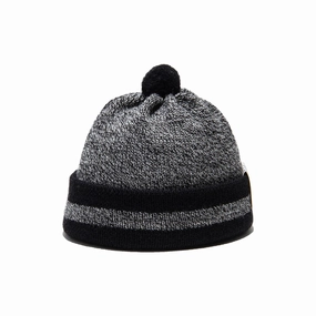 LINE BEANIE - Gray winter-knitted-hat