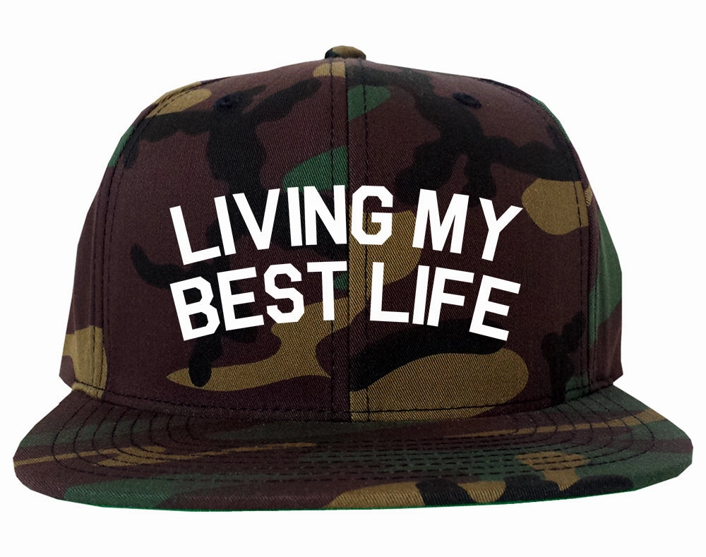 Living My Best Life Mens Snapback Hat