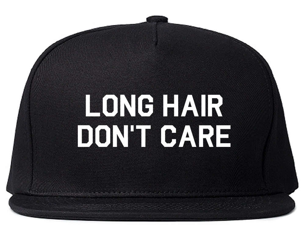 Long Hair Dont Care Mens Snapback Hat