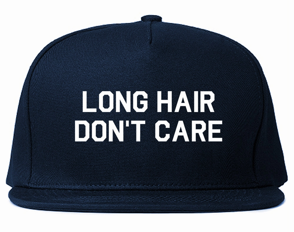 Long Hair Dont Care Mens Snapback Hat