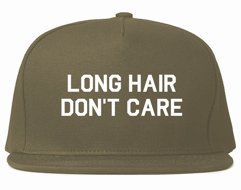 Long Hair Dont Care Mens Snapback Hat