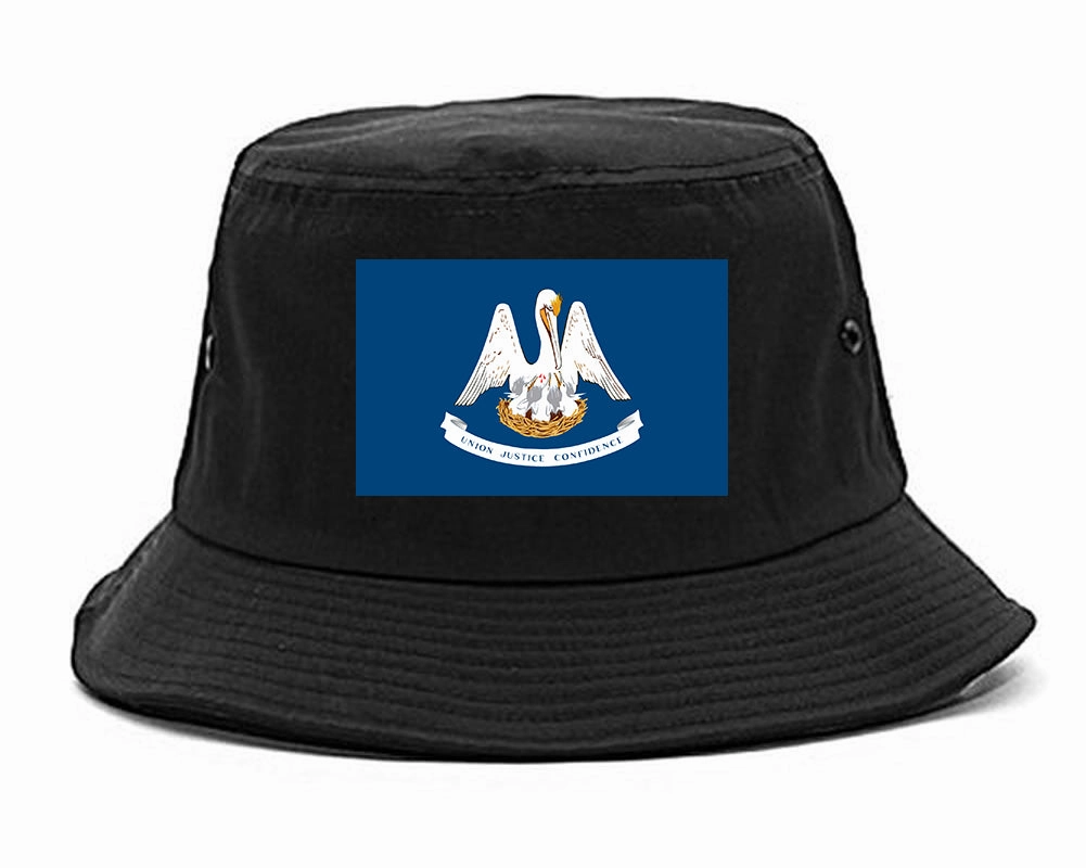 Louisiana State Flag LA Chest Mens Bucket Hat