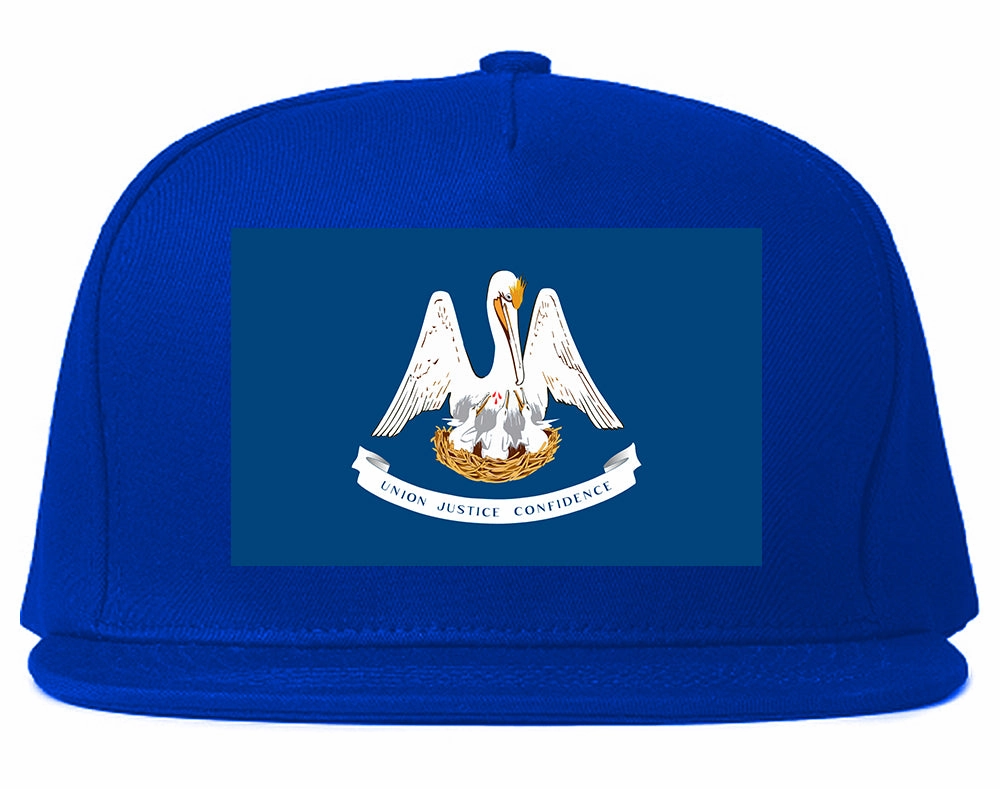 Louisiana State Flag LA Chest Mens Snapback Hat