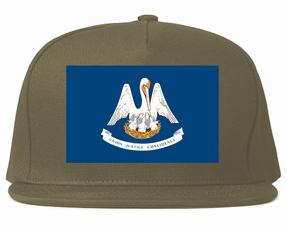Louisiana State Flag LA Chest Mens Snapback Hat