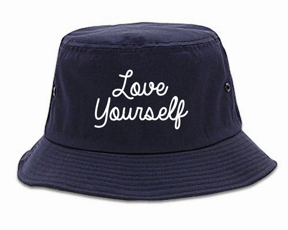 Love Yourself Script Mens Bucket Hat