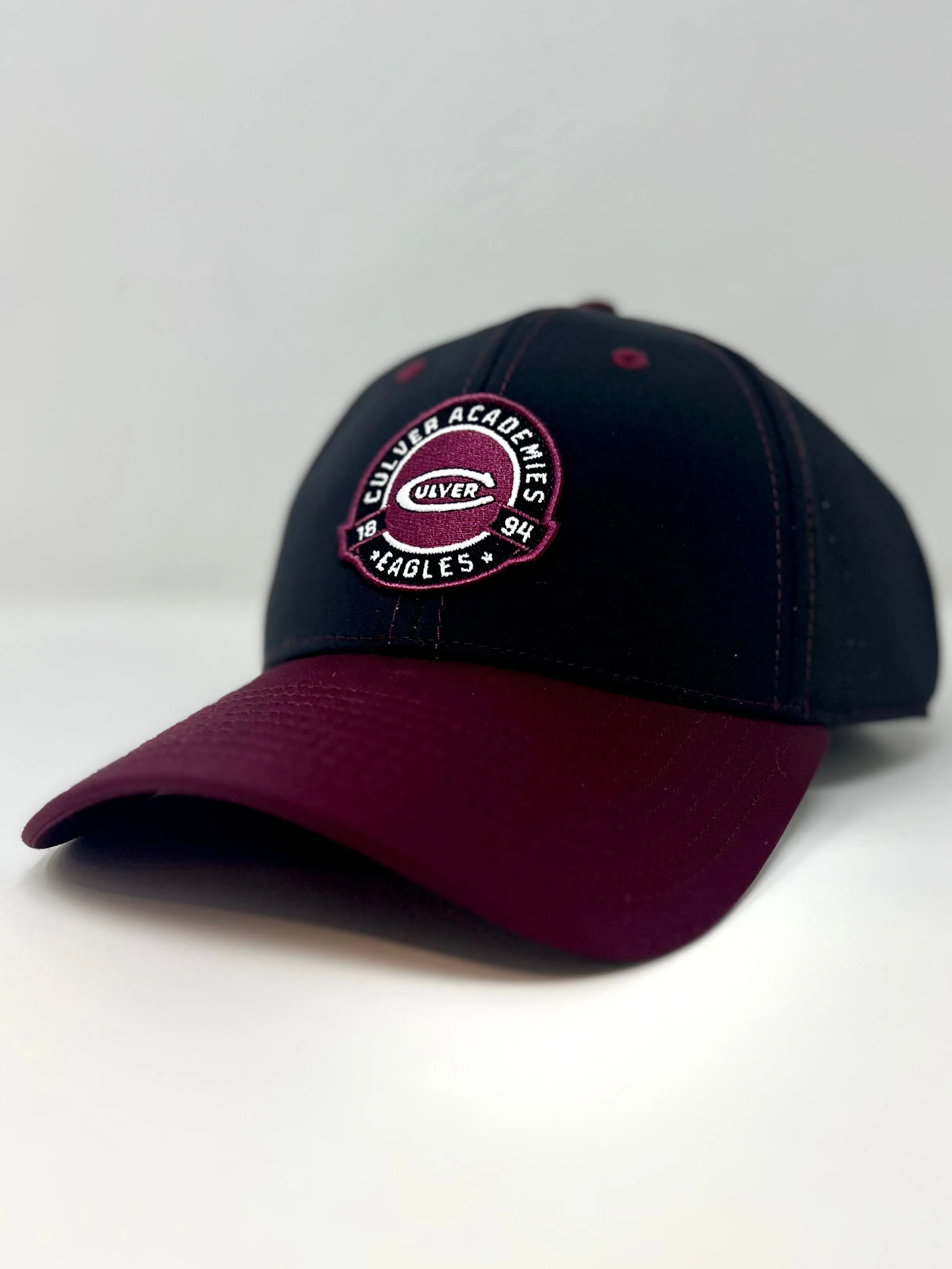 Low Profile Perforated Gamechanger Hat - Maroon & Black casual-dad-hat
