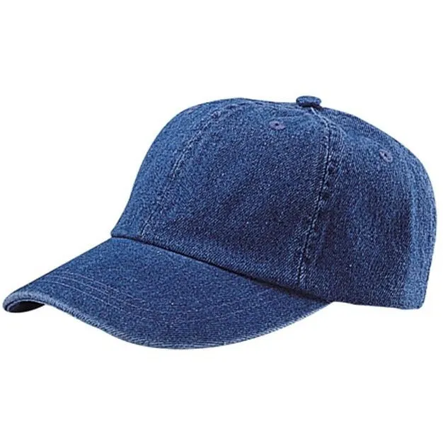 Low Profile Unstructured Denim Garment Washed Cap casual-dad-hat