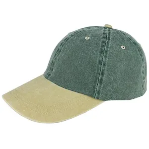 Low Profile Unstructured Pigment Dyed Cotton Twill Adjustable Strapback Baseball Cap casual-dad-hat