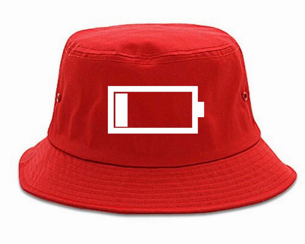Low Battery Cell Phone Meme Bucket Hat Cap