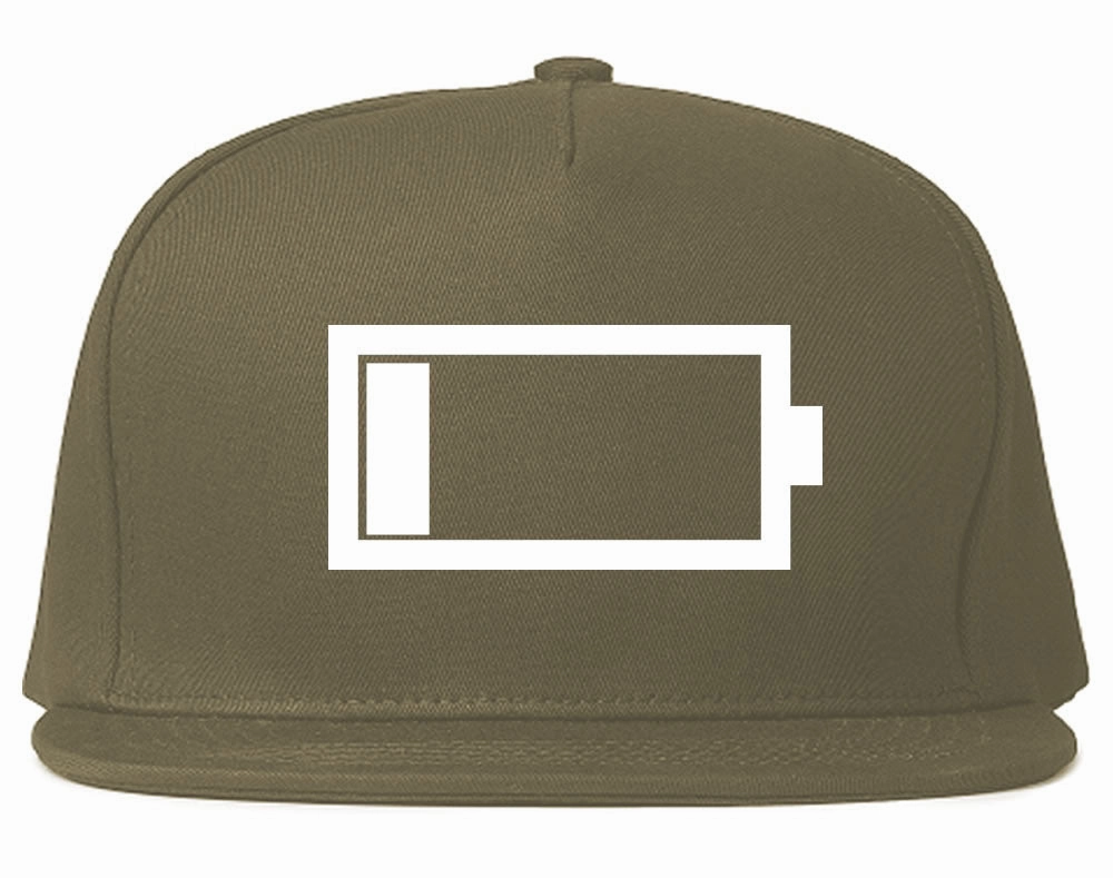 Low Battery Cell Phone Meme Snapback Hat Cap
