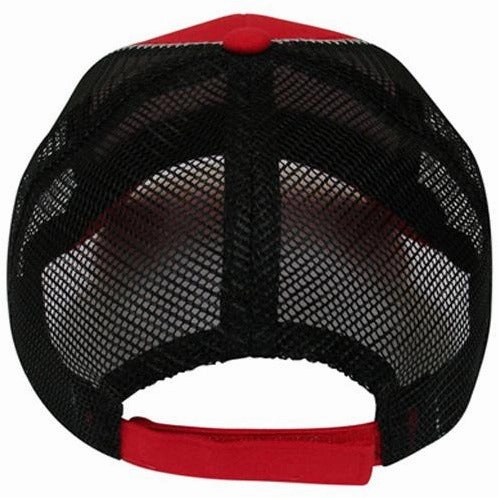 Low Profile Mesh Trucker Hats with Contrast Stitching on Bill