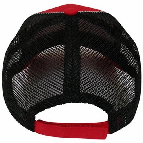 Low Profile Mesh Trucker Hats with Contrast Stitching on Bill