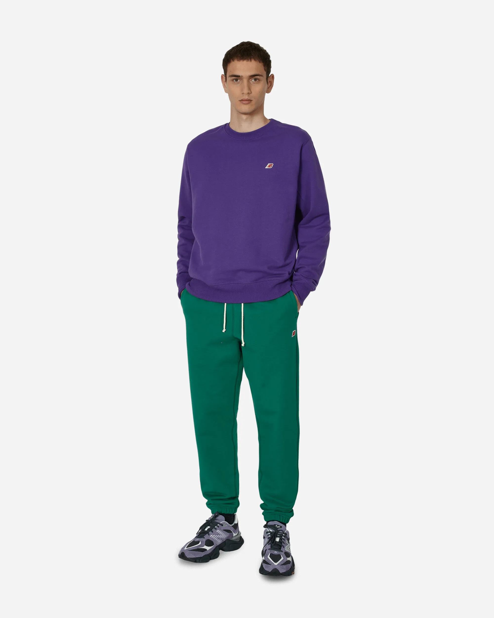 In den USA hergestelltes Core Crewneck Sweatshirt in Prismenlila