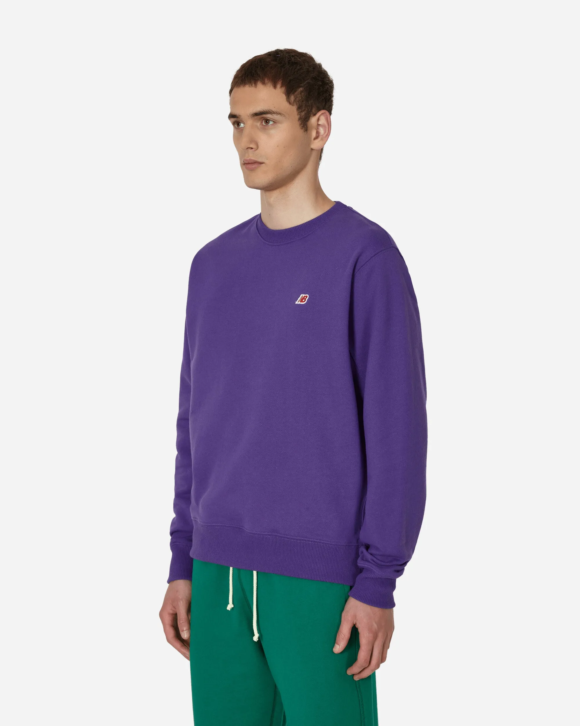 In den USA hergestelltes Core Crewneck Sweatshirt in Prismenlila