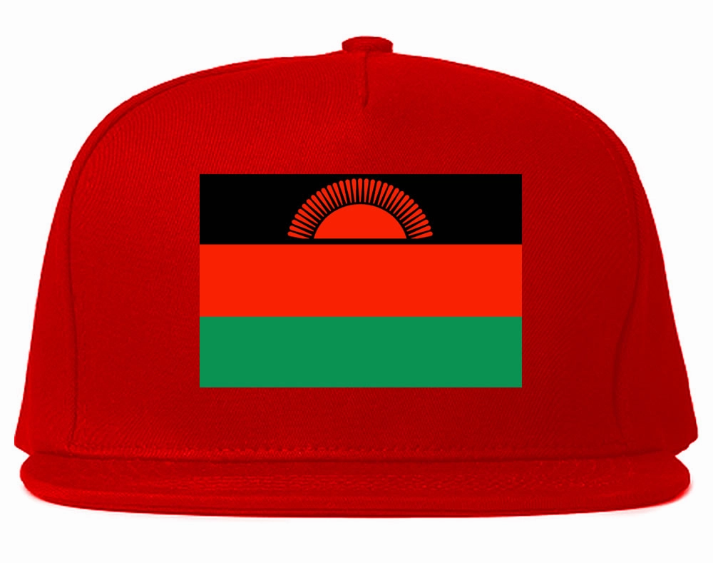 Malawi Flag Country Printed Snapback Hat Cap