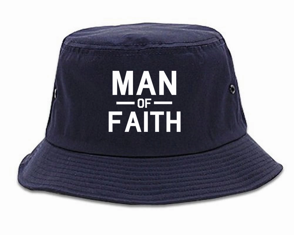 Man Of Faith God Mens Bucket Hat