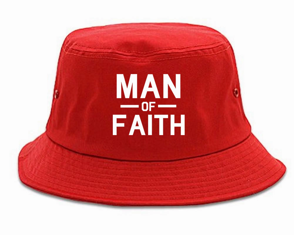 Man Of Faith God Mens Bucket Hat