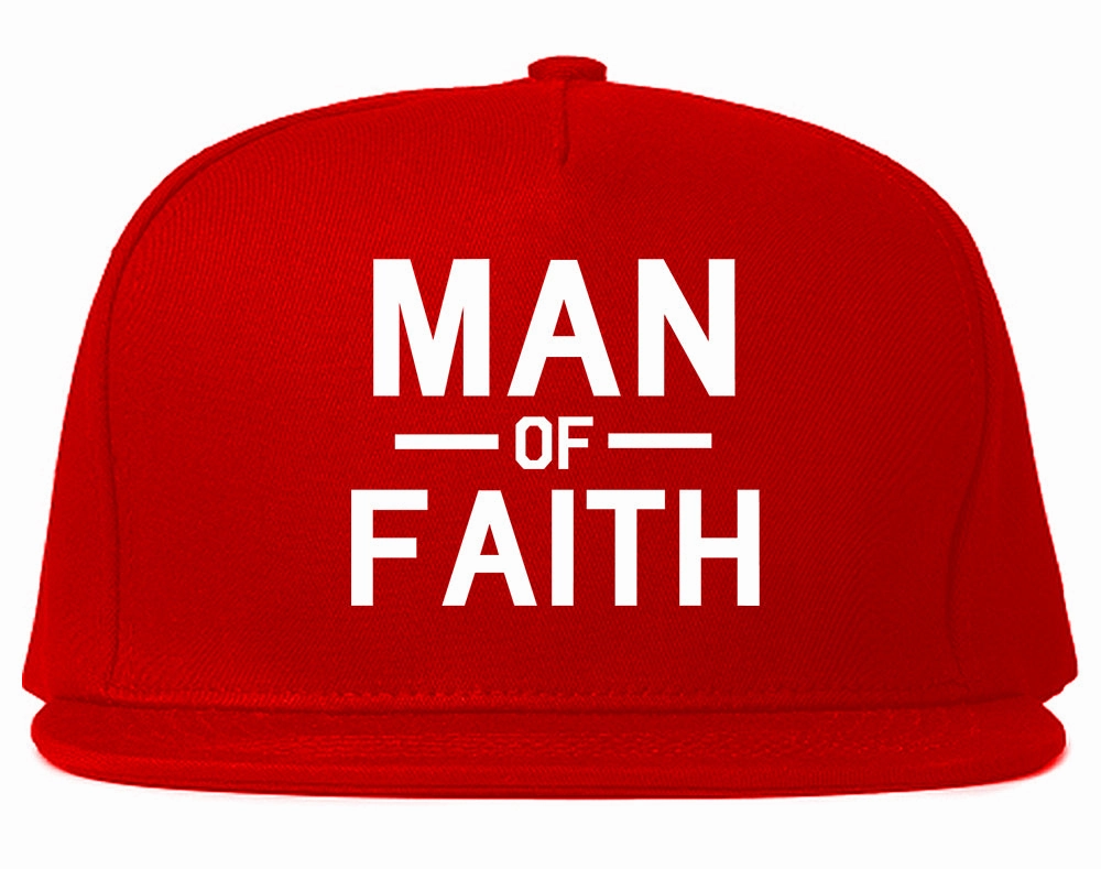 Man Of Faith God Mens Snapback Hat