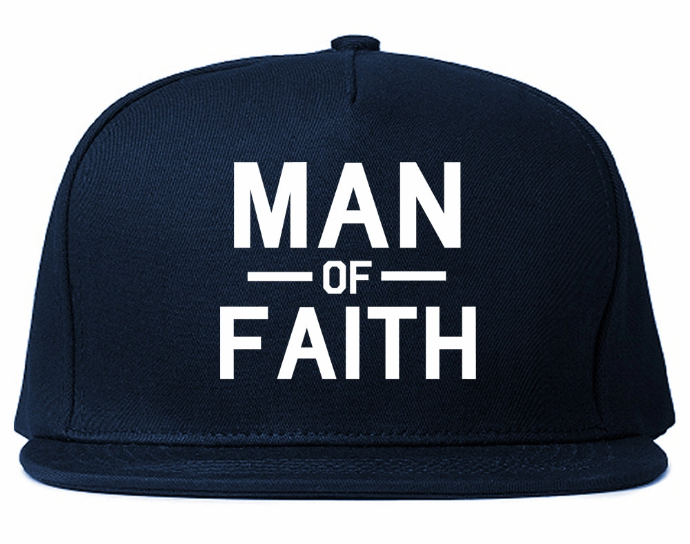 Man Of Faith God Mens Snapback Hat